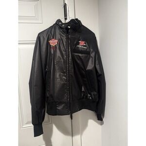 Vintage Night Ranger Schlitz Rocks America Bomber‎ Jacket Sportsmaster Women's L
